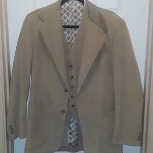Haggar Tan Blazer and Vest